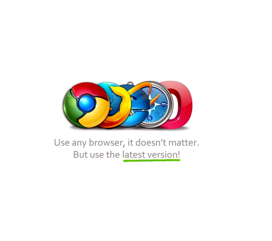 Das Choose Best Web Browser Wallpaper 1080x960