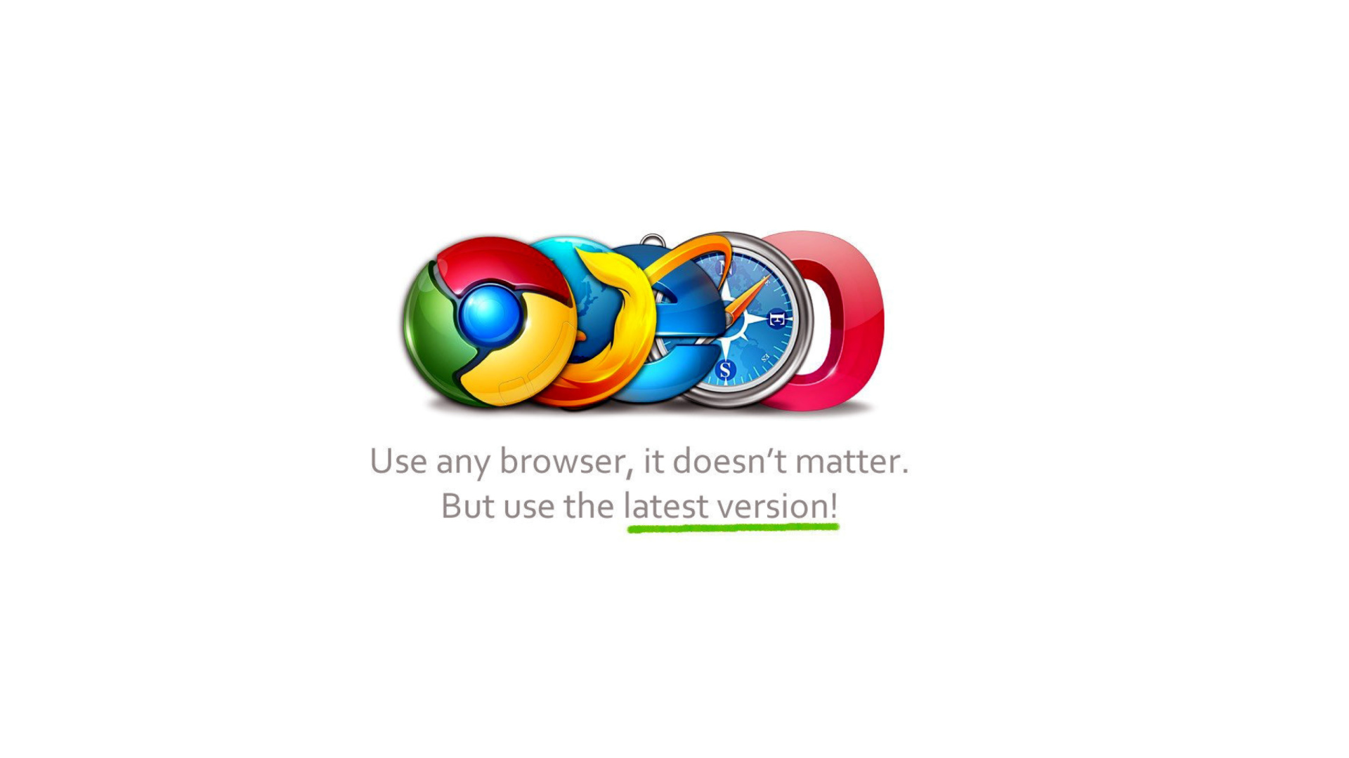 Обои Choose Best Web Browser 1920x1080
