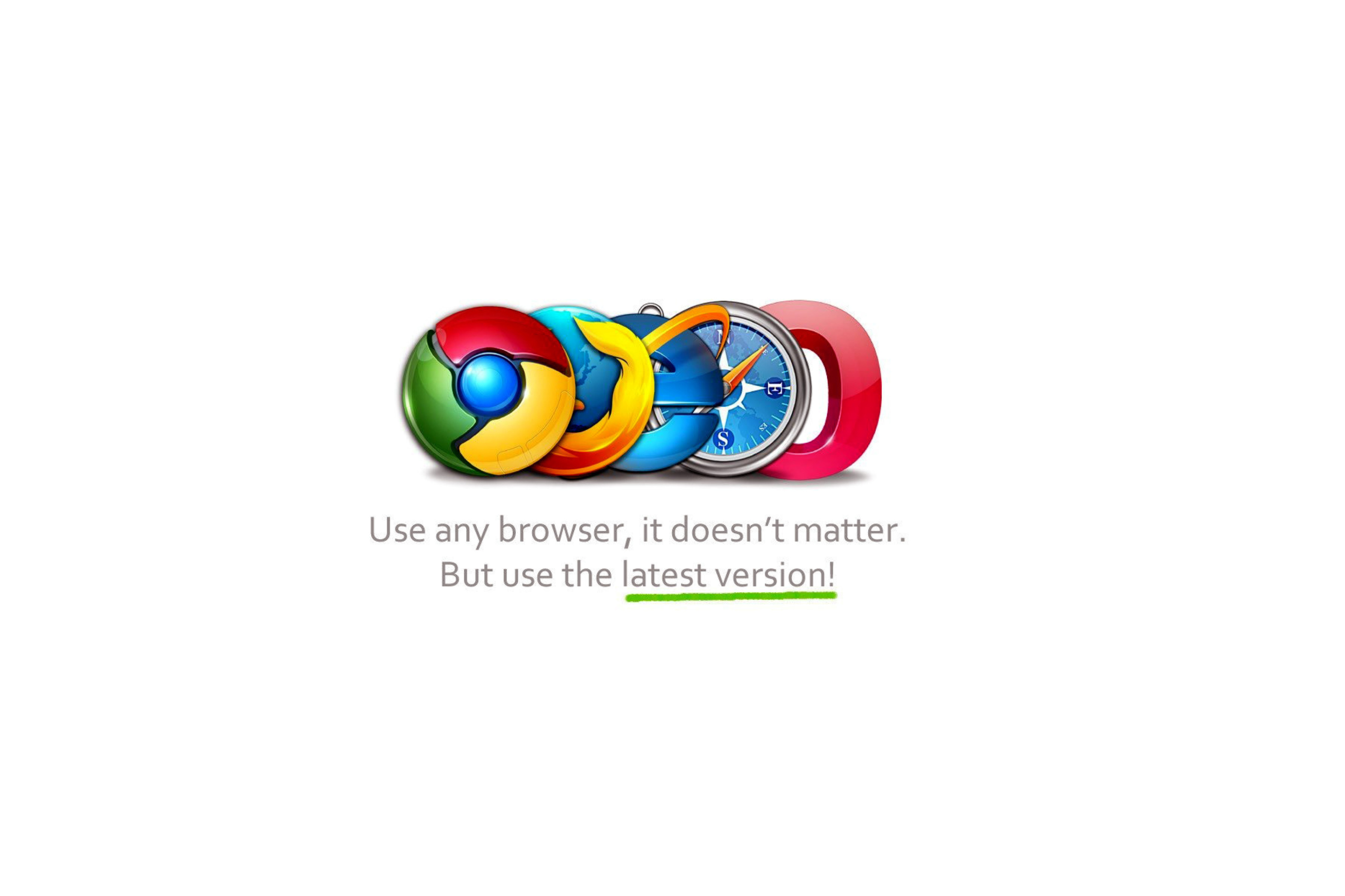 Sfondi Choose Best Web Browser 2880x1920