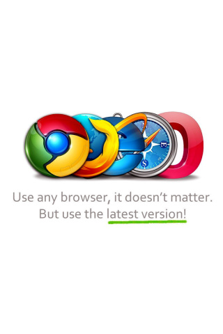 Sfondi Choose Best Web Browser 320x480