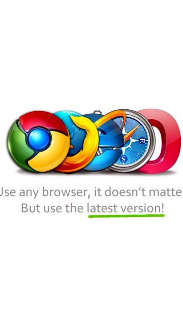 Sfondi Choose Best Web Browser 360x640