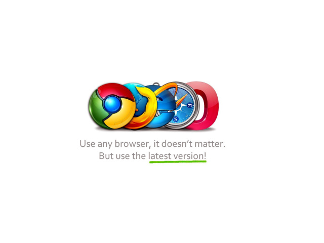 Das Choose Best Web Browser Wallpaper 640x480