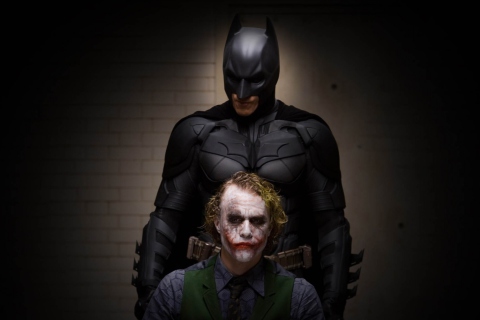 Обои Batman And Joker 480x320