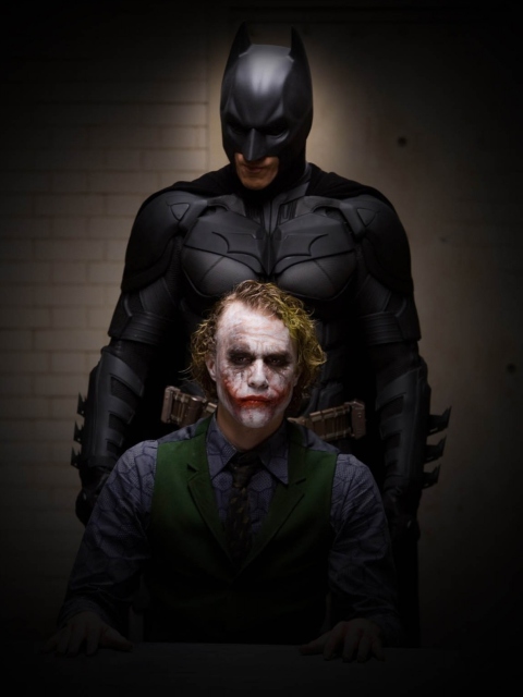 Das Batman And Joker Wallpaper 480x640