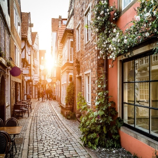 Old Street In Europe - Fondos de pantalla gratis para 128x128