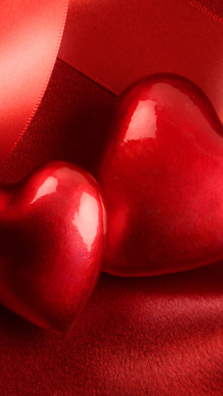 Das Red Heart Wallpaper 750x1334