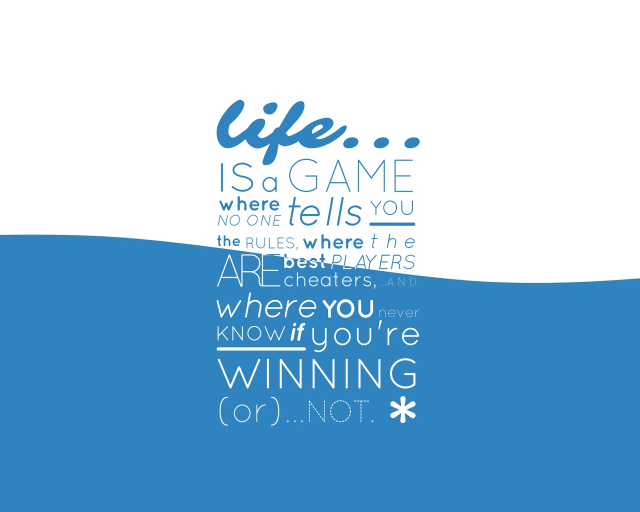 Life Is A Game wallpaper 1280x1024