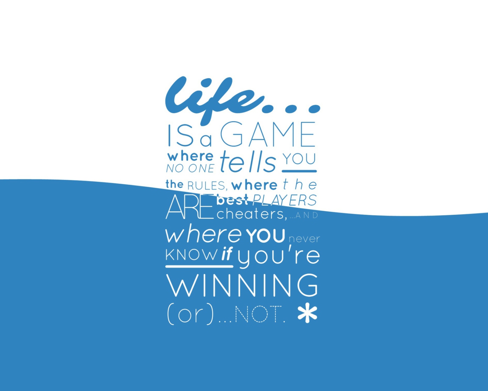 Life Is A Game wallpaper 1600x1280