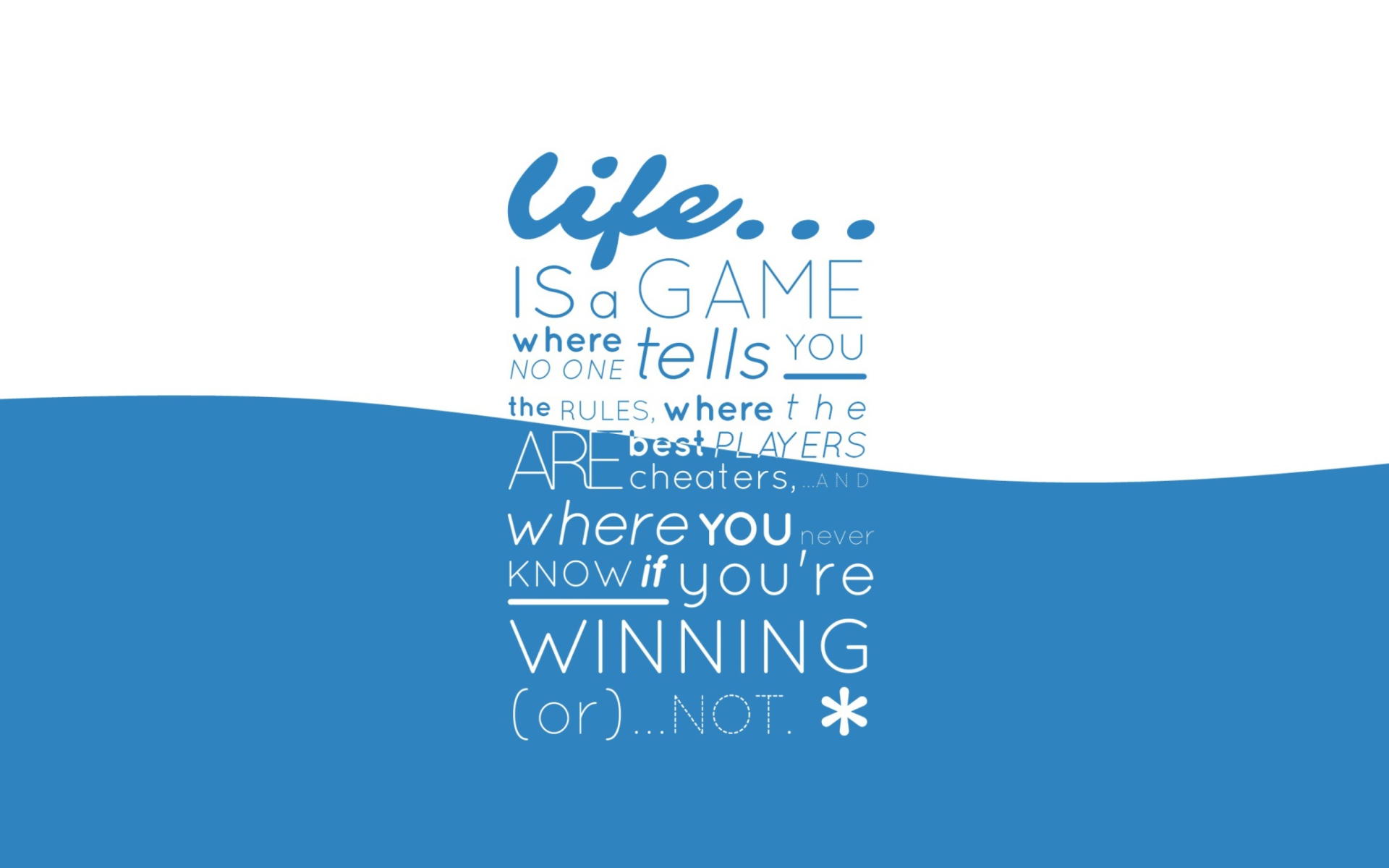 Life Is A Game wallpaper 1920x1200