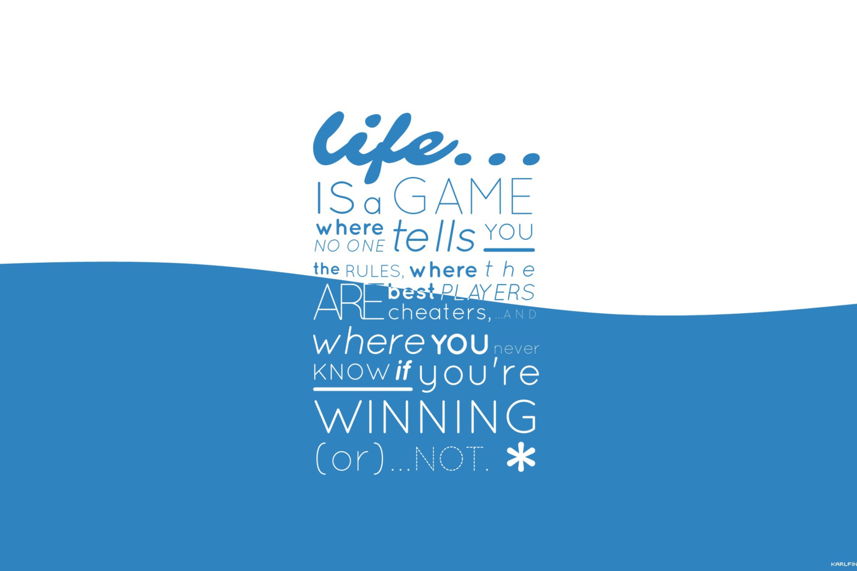 Sfondi Life Is A Game 2880x1920