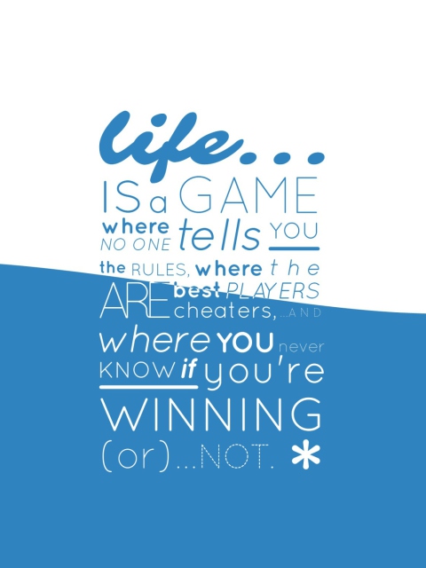 Life Is A Game wallpaper 480x640