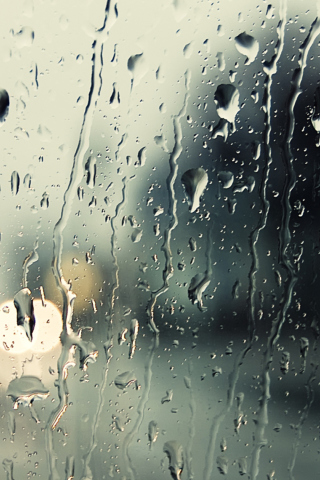 Das Rain Drops On Window Wallpaper 320x480