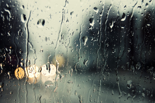 Rain Drops On Window Picture for Android, iPhone and iPad