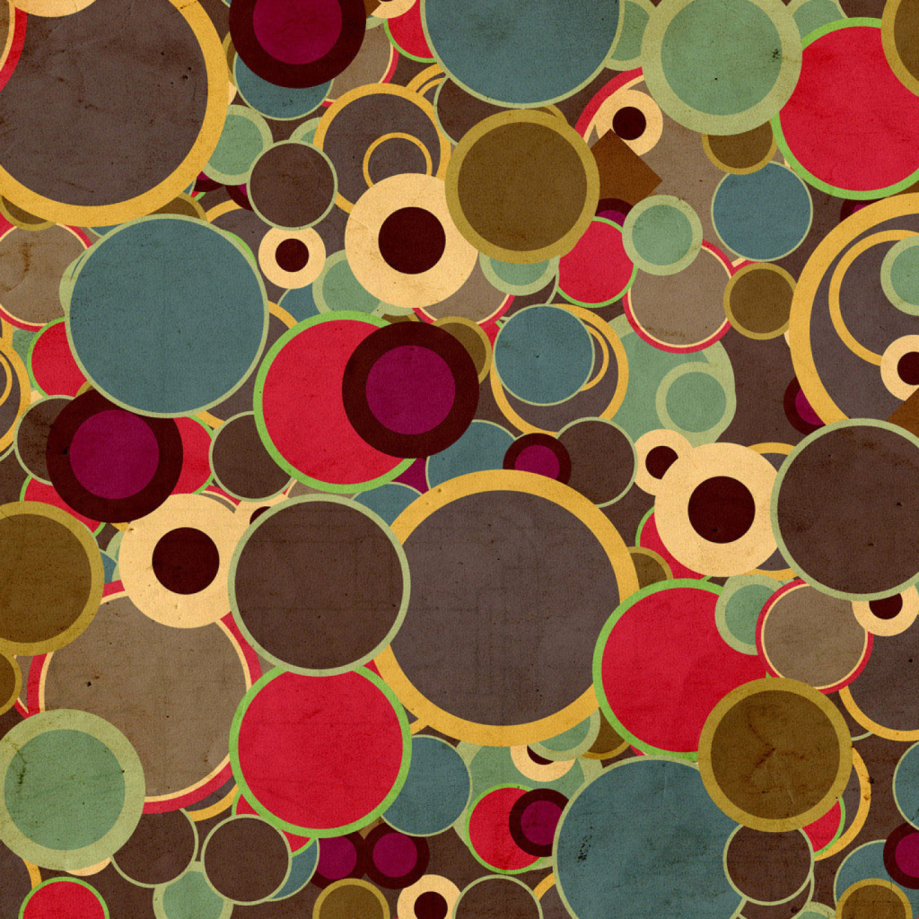 Das Abstract Circles Wallpaper 1024x1024