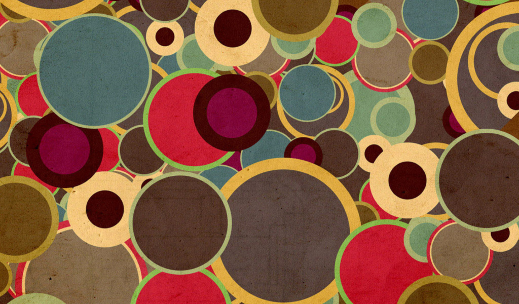Das Abstract Circles Wallpaper 1024x600