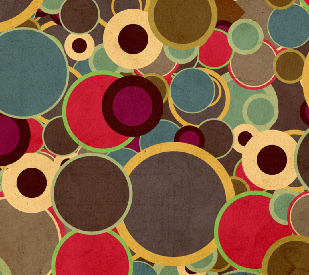 Abstract Circles wallpaper 1080x960