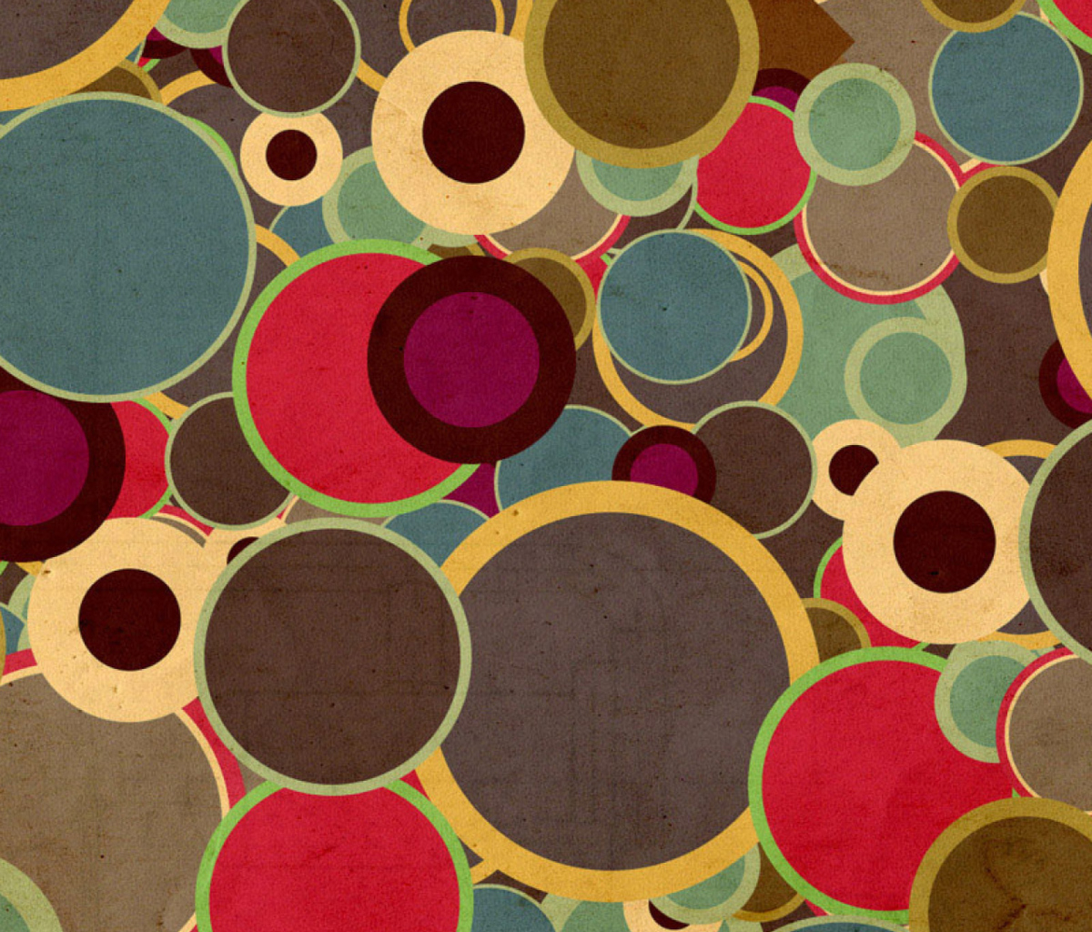 Das Abstract Circles Wallpaper 1200x1024