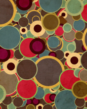 Das Abstract Circles Wallpaper 176x220