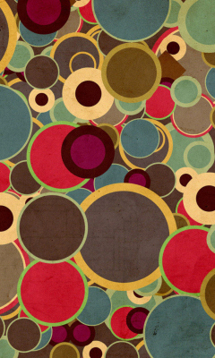 Das Abstract Circles Wallpaper 240x400