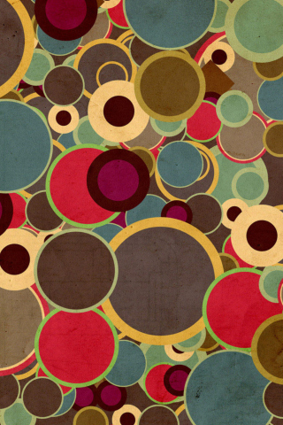 Das Abstract Circles Wallpaper 320x480