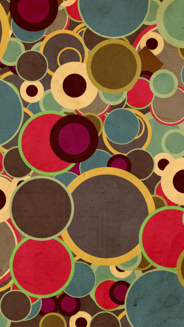 Das Abstract Circles Wallpaper 360x640