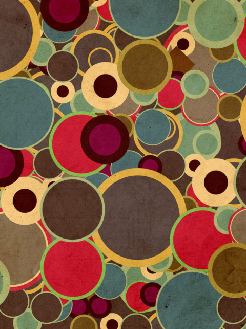 Abstract Circles wallpaper 480x640