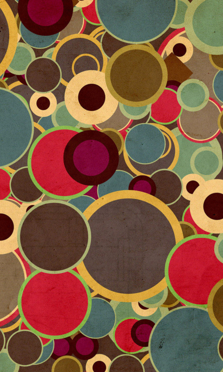 Abstract Circles wallpaper 768x1280