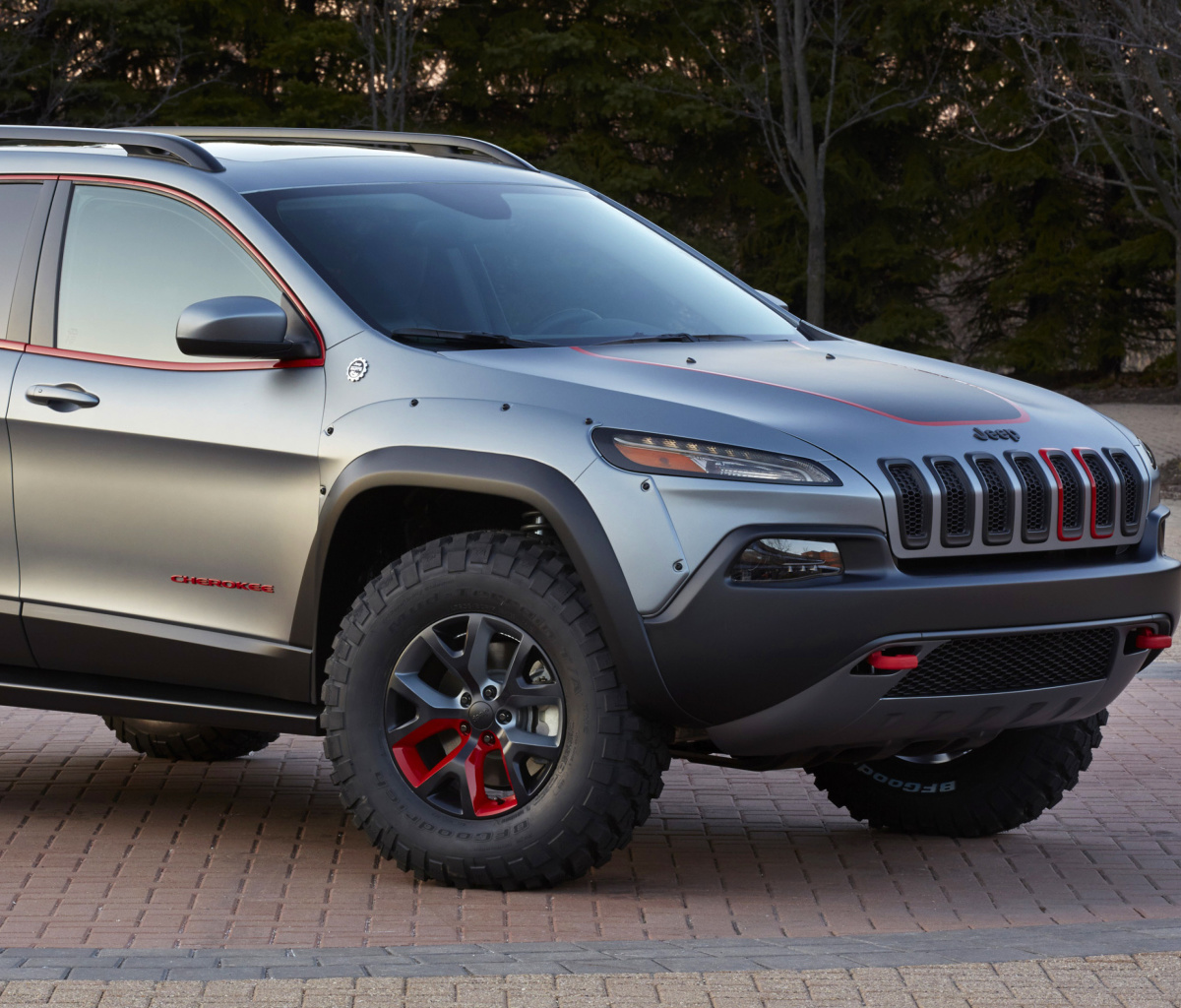 Sfondi 2016 Jeep Cherokee Trailhawk 4WD 1200x1024