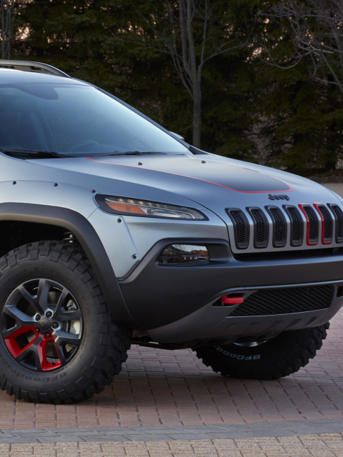 Das 2016 Jeep Cherokee Trailhawk 4WD Wallpaper 480x640