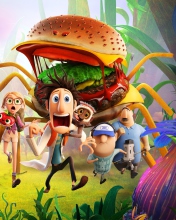 Das Cloudy With A Chance Of Meatballs Wallpaper 176x220