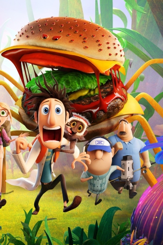Cloudy With A Chance Of Meatballs wallpaper 320x480