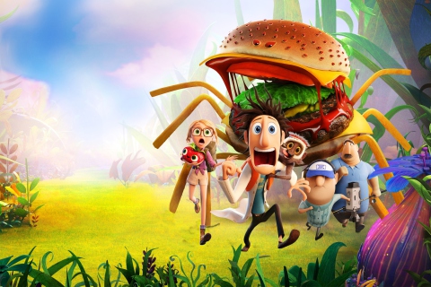 Sfondi Cloudy With A Chance Of Meatballs 480x320