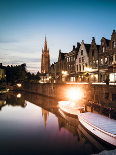 Das Belgium, West Flanders, Bruges Wallpaper 240x320