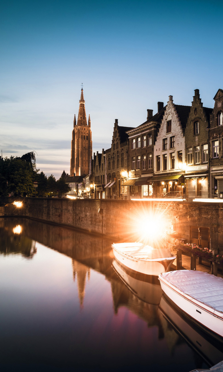 Belgium, West Flanders, Bruges wallpaper 768x1280