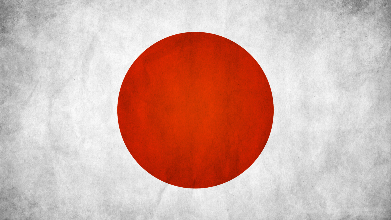 Japan Flag wallpaper 1366x768
