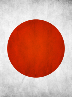 Обои Japan Flag 240x320