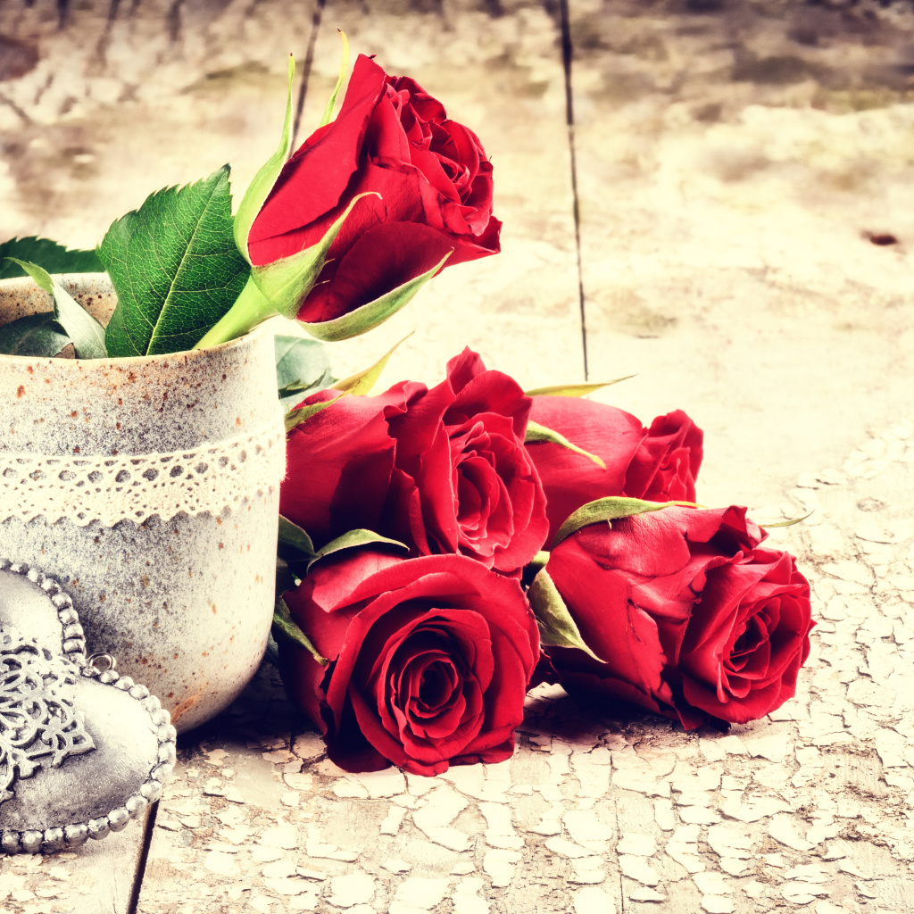 Fondo de pantalla Valentines Day Roses 1024x1024