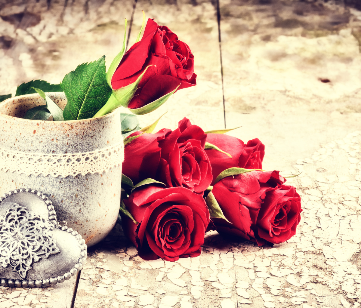 Fondo de pantalla Valentines Day Roses 1200x1024