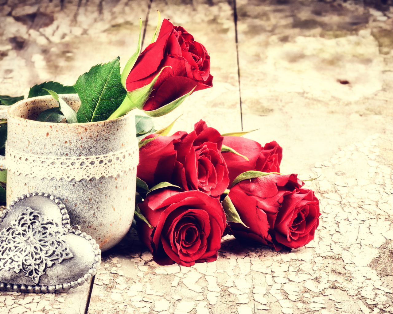 Sfondi Valentines Day Roses 1280x1024