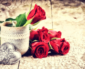 Das Valentines Day Roses Wallpaper 176x144