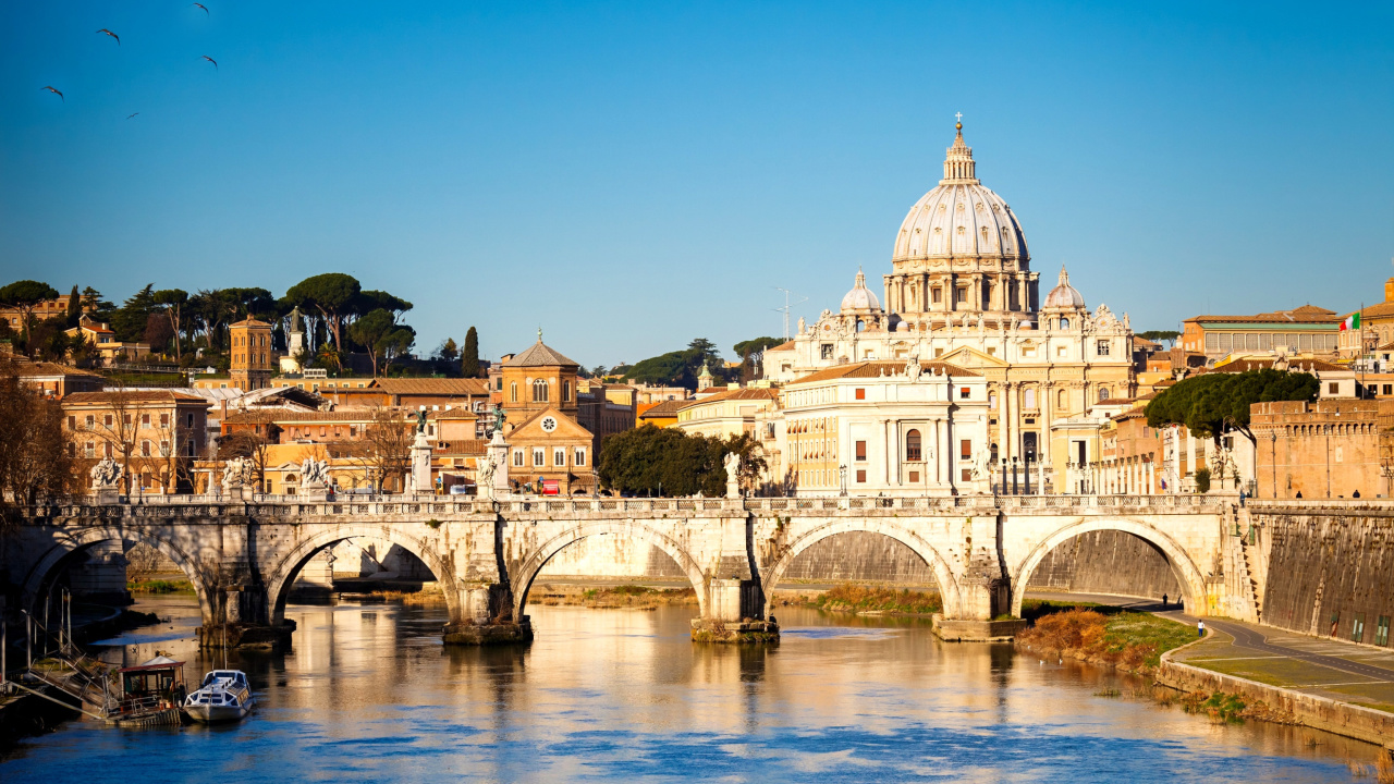 Ponte Sant Angelo in Rome screenshot #1 1280x720