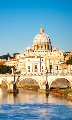 Fondo de pantalla Ponte Sant Angelo in Rome 240x400