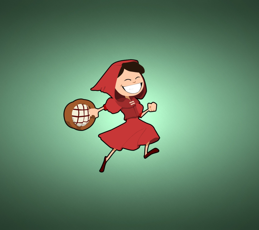 Red Riding Hood wallpaper 1080x960