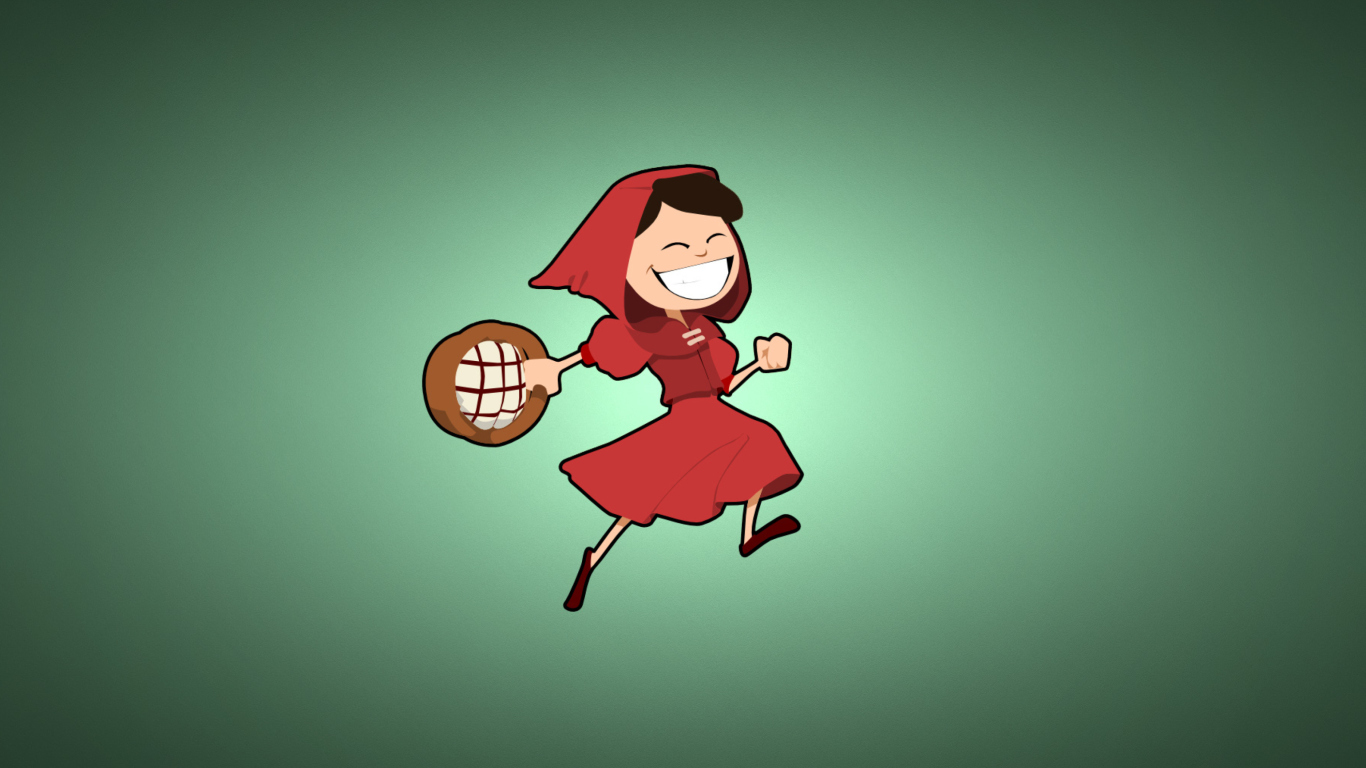 Sfondi Red Riding Hood 1366x768