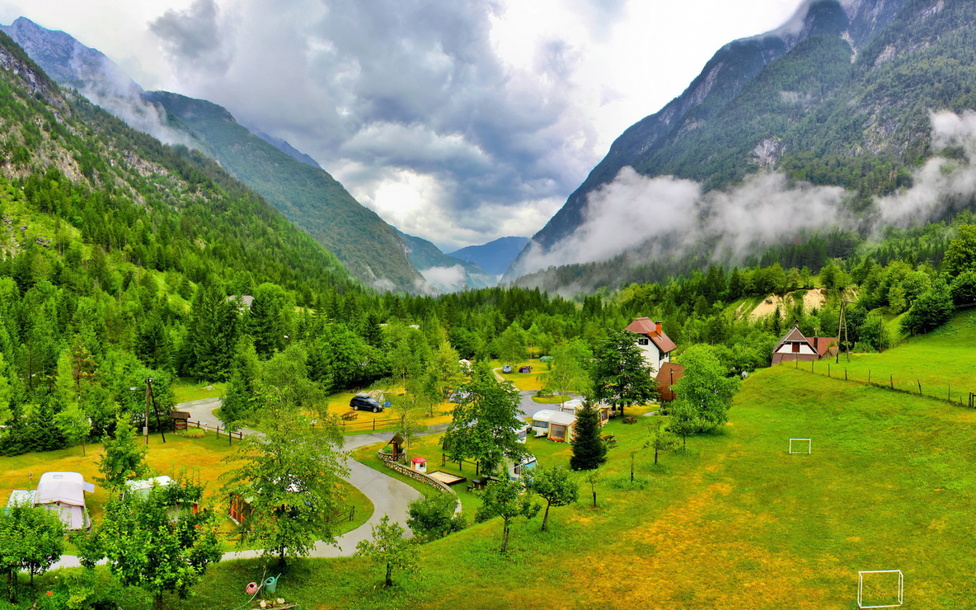 Slovenian Mountains Landscape wallpaper 1920x1200