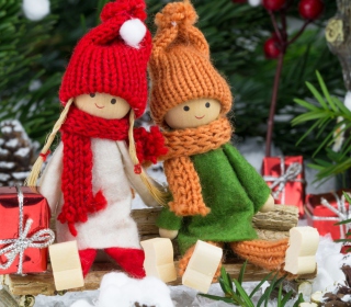 Christmas Dolls sfondi gratuiti per iPad Air