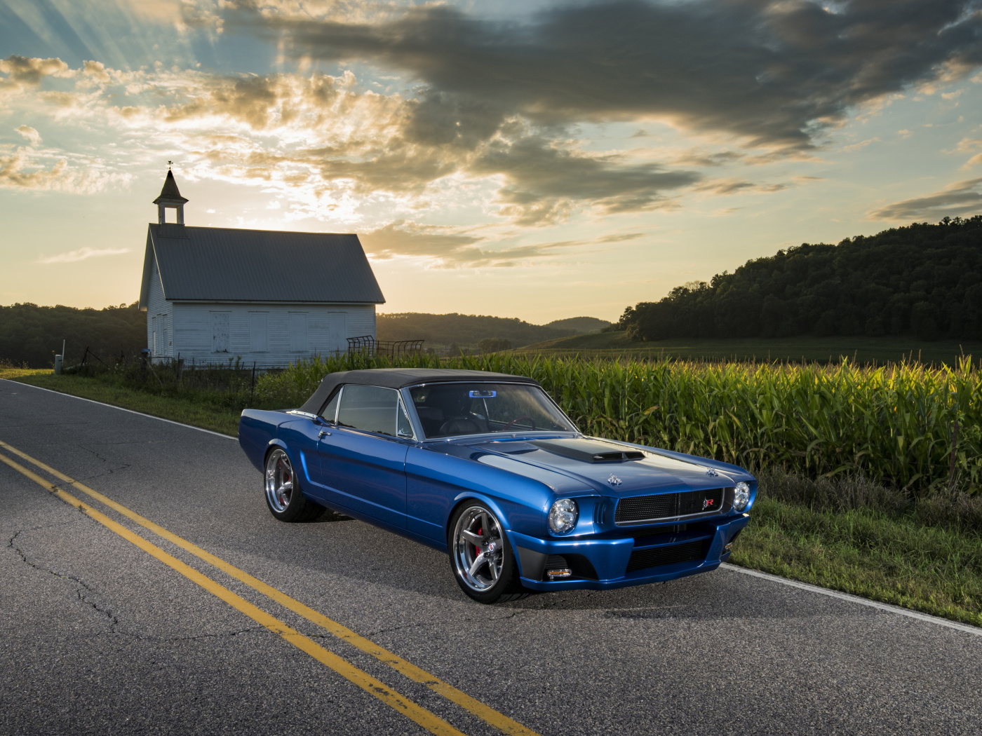 1965 Convertible Mustang Ballistic Ringbrothers wallpaper 1400x1050