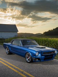 Das 1965 Convertible Mustang Ballistic Ringbrothers Wallpaper 240x320