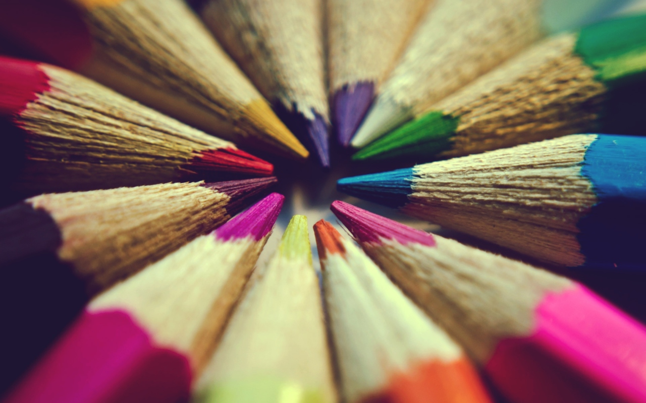 Das Bright Colors Of Pencils Wallpaper 1280x800