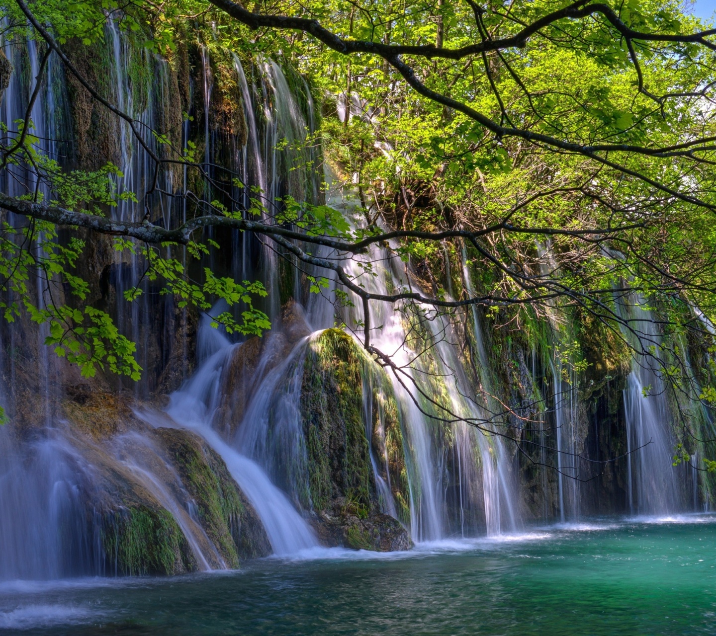 Das Waterfalls in National park Plitvice Wallpaper 1440x1280